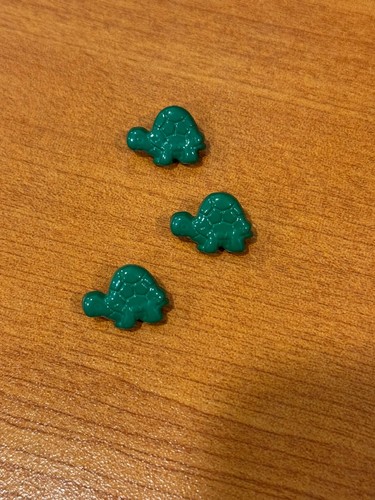 Green turtle buttons - buttons,