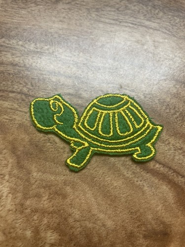 Green turtle patch iron vtg - turtle,