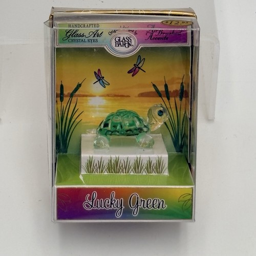 Glass baron lucky green turtle - glass,