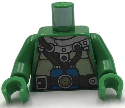 Lego new green torso turtle - torso,
