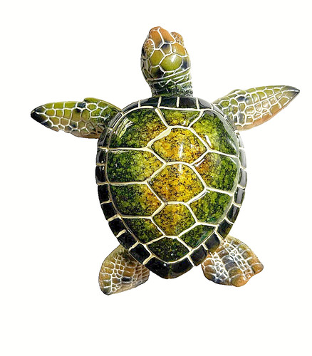 Sea turtle figurine long - sea,